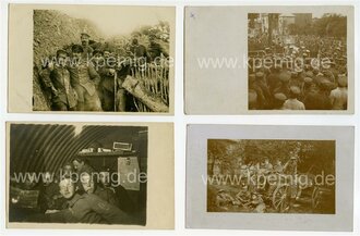4 Fotos Fernsprechabteilung 18 datiert 1915/16,...