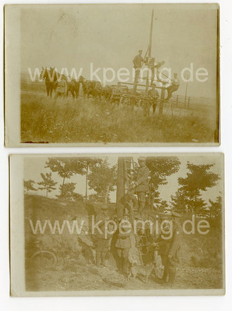 1. Weltkrieg 2 Fotos Fernsprechstelle,...