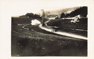 1. Weltkrieg Foto St. Mihiel im Feuer, Maße 9x14cm