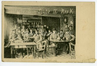 1.Weltkrieg, Foto Deutsche Bierstube, Maße 9x14cm,...