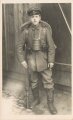 1. Weltkrieg, Foto feldgrauer mit Systemschutz und Patronentaschen alter Art, Maße 9x14cm