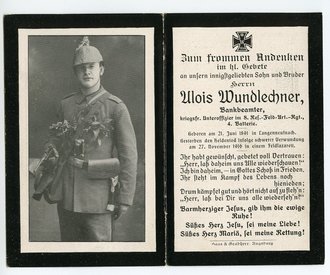 1.Weltkrieg, Andenkenkarte, datiert 1916