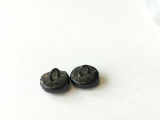 Paar Mützenknöpfe, schwarz, 11mm
