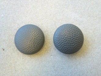 Paar Mützenknöpfe blaugrau 12mm