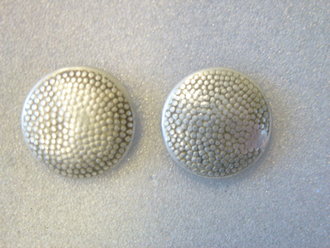 Paar Mützenknöpfe, silbern, 12,10mm