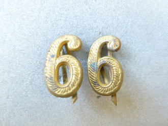 1. Weltkrieg, Paar Schulterklappenauflagen, goldfarben, Maße 18x10mm