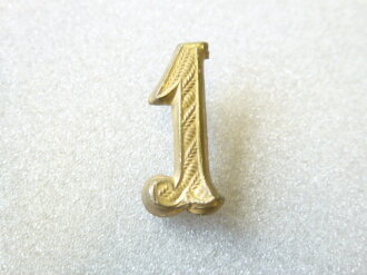 1. Weltkrieg, Schulterklappenauflage, golden, Maße 19,2x8,8mm