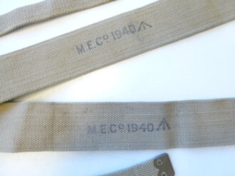 British WWII, Haversack shoulder strap, set, dated 1940