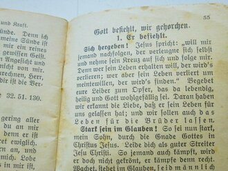 1.Weltkrieg, Evangelisches Kriegsgebetbüchlein für den württembergischen Truppen , 56 Seiten, datiert 1916