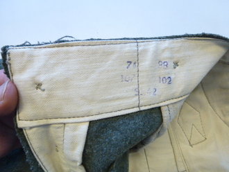 Wehrmacht Heer, gerade Hose Kammerstück in sehr gutem Zustand, Bundweite 78cm