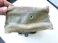 US Army WWII, Bag, Carrying, Ammunition, M1. khaki with OD rim