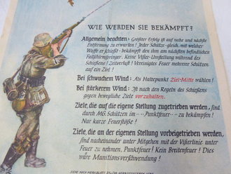 "Achtung ! Feindliche Fallschirmspringer!" DIN A5 Merkblatt