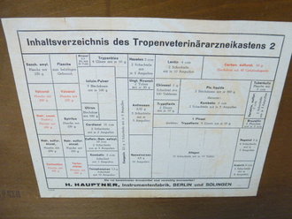 Tropenveterinärarzneikasten, Originallack, ungereinigtes Stück