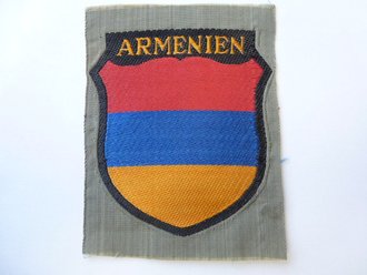 Heer, Ärmelschild Armenien für Freiwillige Angehörige in der Wehrmacht, Bevo Fertigung, ungetragenes Stück