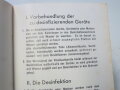 Gebrauchsvorschrift Rz5, Dräger Desinfektionsschrank von 1936, kleinformatig, 12 Seiten, komplett