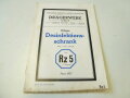 Vorschrift Rz5, Dräger Desinfektionsschrank von 1937,  DIN A5, 23  Seiten, komplett