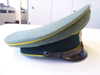 Schirmmütze für Mannschaften der Nachrichtentruppe in gutem Zustand, Kopfgrösse 56