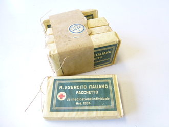 Italien 2.Weltkrieg, 5 Verbandpäckchen in Banderole von 1938