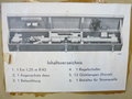 Entfernungsmesser 1,25 R42 Raumbild im Transportkasten. Originallack, mit Kopie der Anleitung. Seltenes Stück mit leicht nebliger Optik