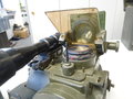 Visierkopf 38/40 ( Optik Flak 38 ) in Transportkasten, dieser im Originallack. Die Optik in sehr gutem Zustand, klarer Durchsicht und Einteilung. Die Aufnahme norwegisch überlackiert.