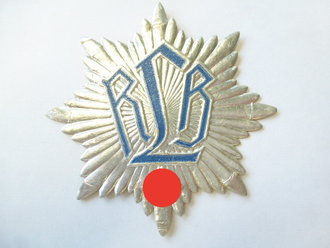Reichsluftschutzbund , geprägter Pappastern als Auflage, Breite 8cm