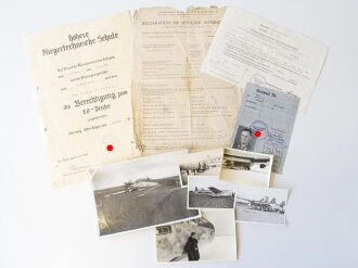 Lastensegler Nachlass, Urkunde und Fotos