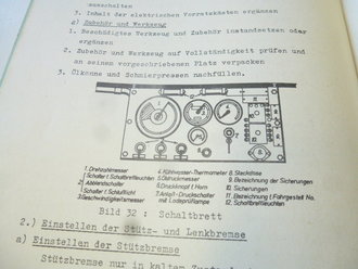 LHF 18/ II auf gepanzerter Selbstfahrlafette II, Merkheft für Kraftfahrausbildung. DIN A4, 52 Seiten, komplett