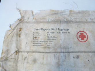 Sanitätspack für Flugzeuge, äussere Hülle, sehr selten