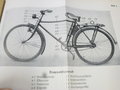 H.Dv. 293 " Das Truppenfahrrad" datiert 1942, extrem selten mit allen speziellen Halterungen