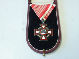 1.Weltkrieg Österreich, Militärverdienst Kreuz im Etui