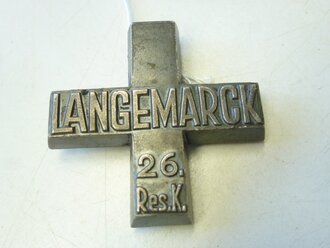 Langemarck Kreuz, ehem. 26.Res. Korps e.v. Köln, sehr guter Zustand