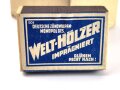 Eine ( 1 ) Schachtel Streichhölzer " Welthölzer"   aus der originalen Umverpackung