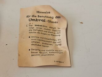 Allgemeine Schutzbrille Wehrmacht in grauer Hülle ....