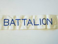 U.S.  WWII, Flag Streamer- White Combat Infantry Battalion