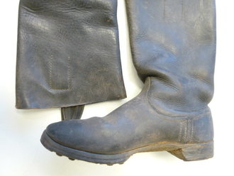 Wehrmacht, Paar Stiefel für Mannschaften ( sog. Knobelbecher ) Getragenes, ungereinigtes Paar , Sohlenlänge 29,5cm, garantiert Original