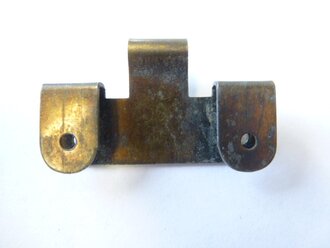 Metallhaken für Koppelriemen, neuwertiges Stück aus altem Bestand, Höhe 32mm