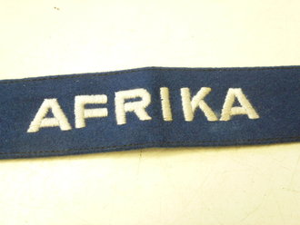 Luftwaffe Ärmelband "Afrika" , sehr guter Zustand