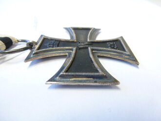 1.Weltkrieg, Eisernes Kreuz 2.Klasse 1914,  Hersteller SW im Bandring , an Band für Nichtkämpfer