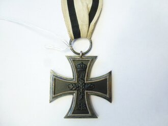 1.Weltkrieg, Eisernes Kreuz 2.Klasse 1914,  Hersteller SW im Bandring , an Band für Nichtkämpfer