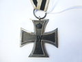 1.Weltkrieg, Eisernes Kreuz 2.Klasse 1914,  Hersteller SW im Bandring , an Band für Nichtkämpfer