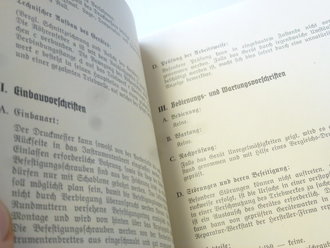 L.Dv.291 " Höhenatmergeräte" Ausgabe 1935. Komplett