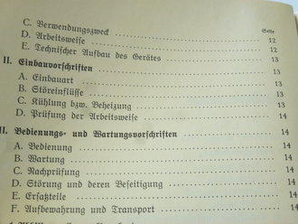 L.Dv.291 " Höhenatmergeräte" Ausgabe 1935. Komplett