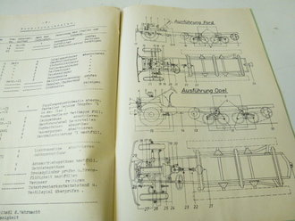 Merkblatt für den Lastkraftwagen 3t mit Gleisketten ( Maultier ). DIN A4, datiert 1943, 12 Seiten