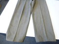 Gerade Hose für Mannschaften M44, getragenes Kammerstück, sehr selten, Mottenschaden, Bundweite 81cm, garantiert Original