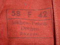 Afrikakorps Tropenfeldmütze des Heeres, getragenes Stück mit vorschriftsmäßig entferntem Soutache , die Effekten Originalvernäht