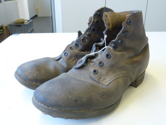 Paar Halbschuhe Wehrmacht , ungereinigter Scheunenfund,...