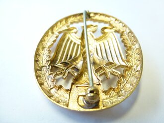 Bundeswehr Leistungsabzeichen in Gold " 5 ", Neuwertiges Stück