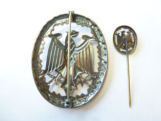 Bundeswehr Leistungsabzeichen in Bronze mit Miniatur , Neuwertige Stücke