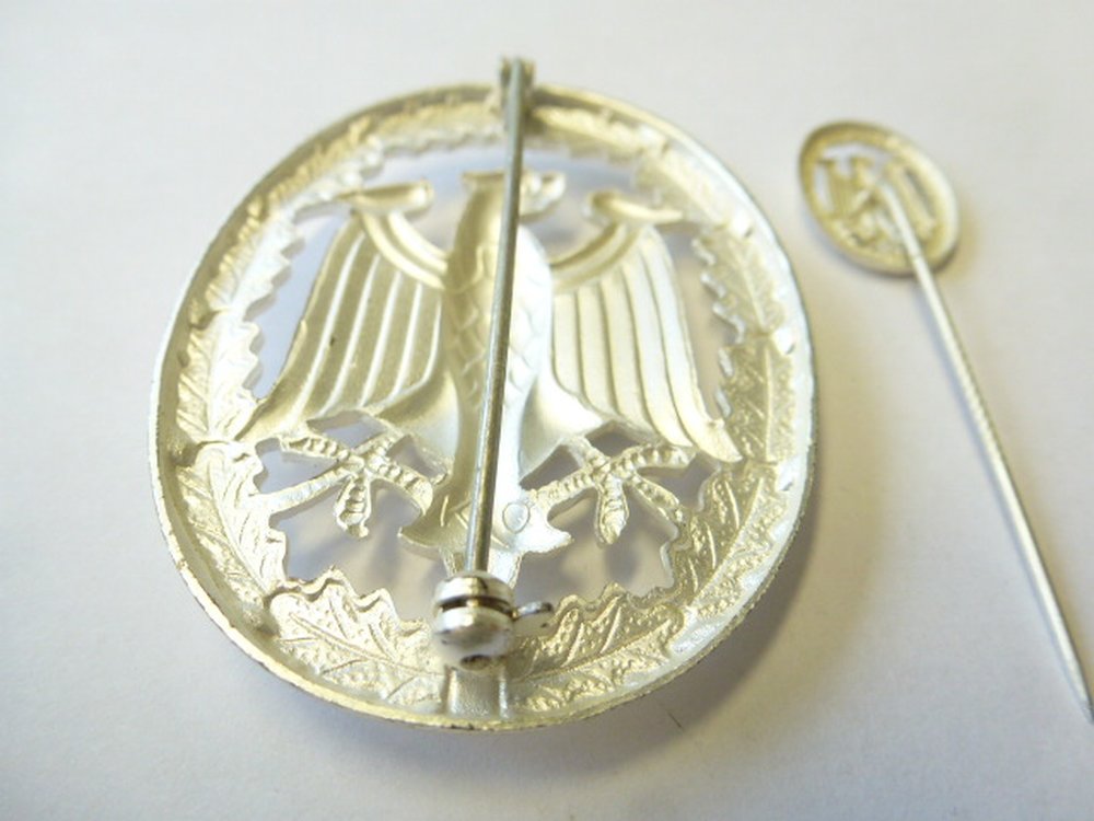oa995 Orden Bundeswehr Leistungsabzeichen Metall silber Miniatur