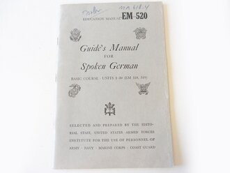 U.S. Army 1945 dated Education Manual EM 520 "...